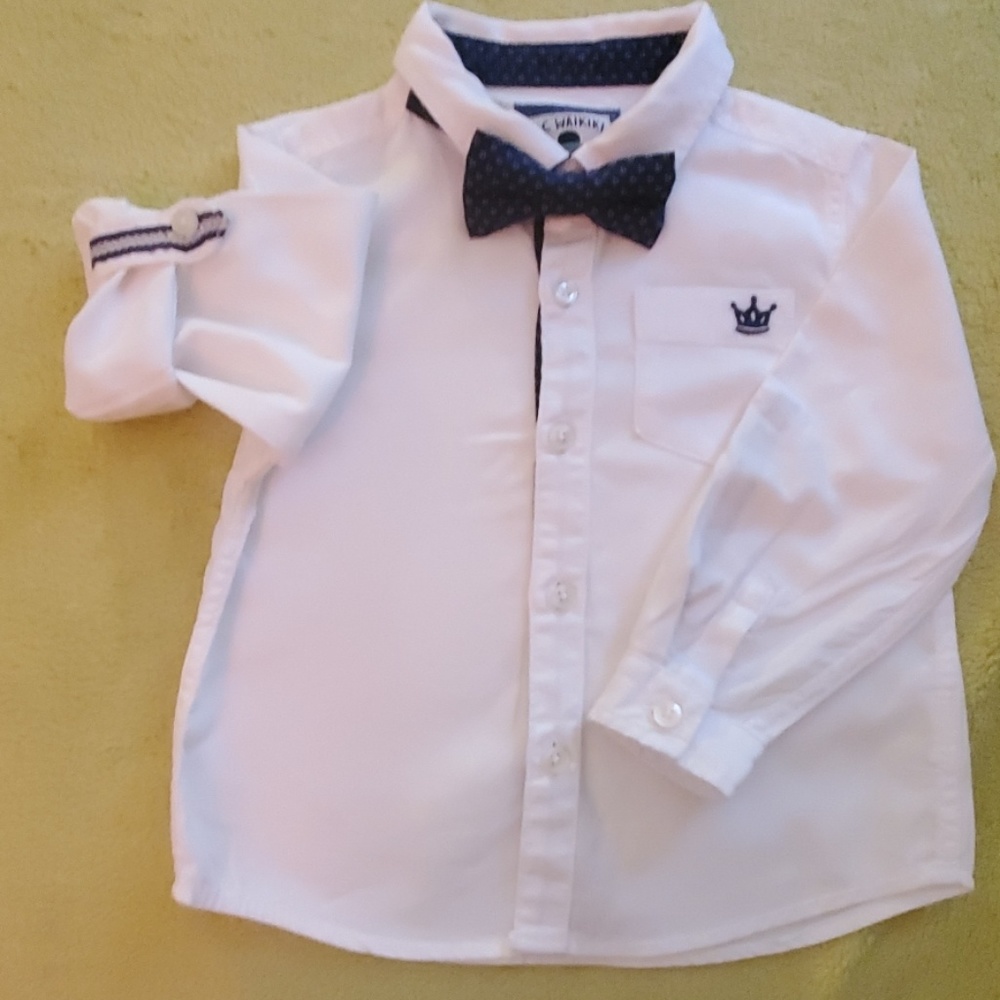 Formal toddler boy button down shirt